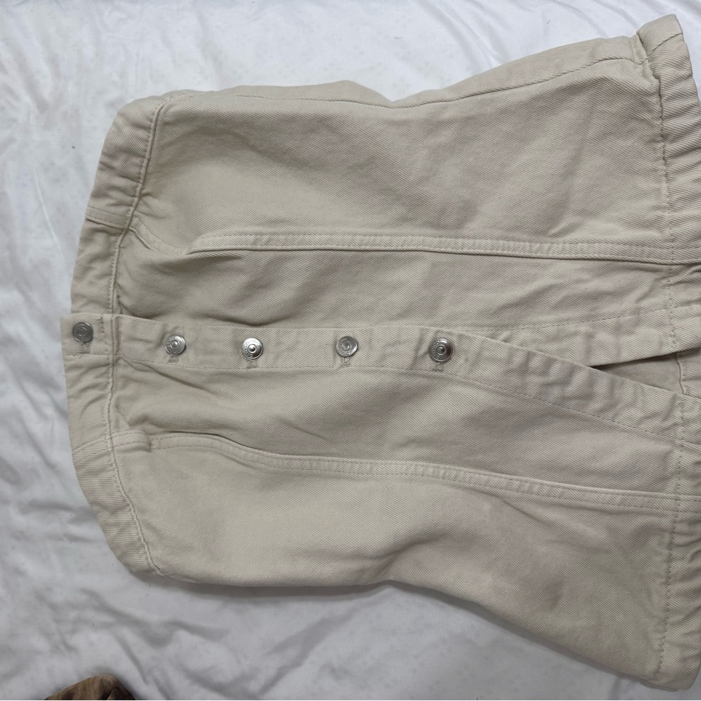 H&M Cream Button-Up Top